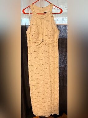 Like New Night Way Collections Ivory Dress